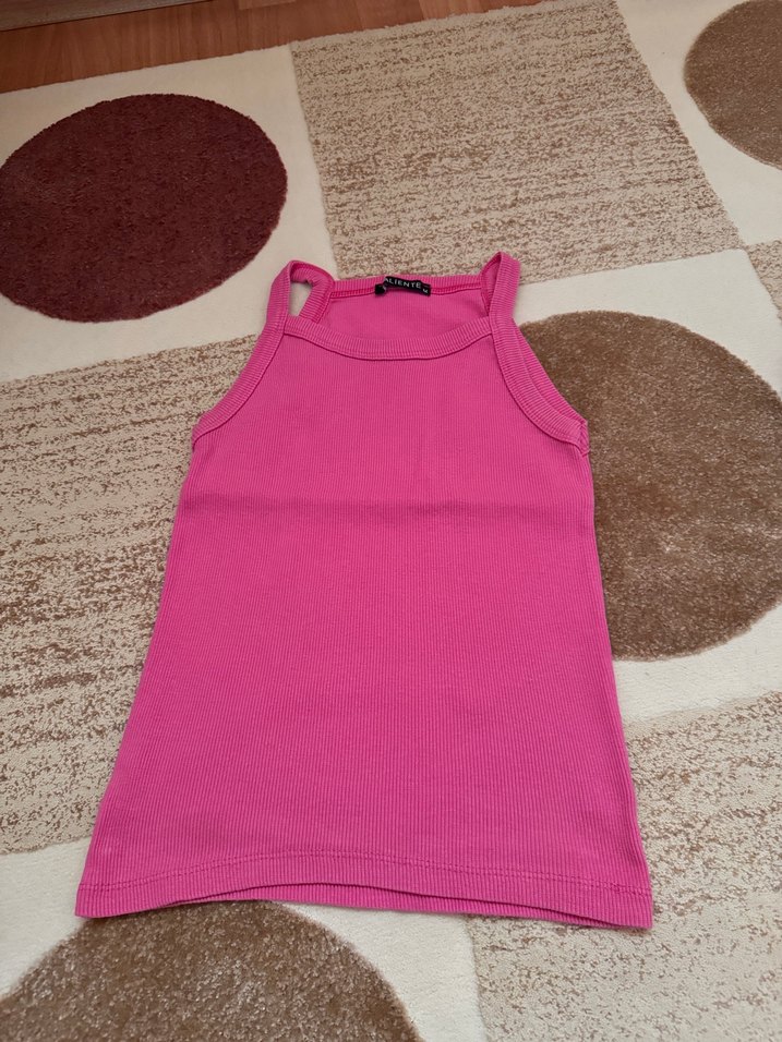 Pembe ve mavi  Mini Kadın Atlet top - Görsel 5