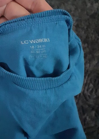 Mavi Uzun Kollu Basic Tişört - Görsel 2