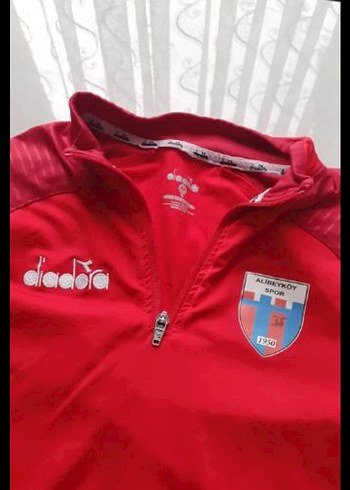 Kırmızı Erkek Uzun Kollu Spor Sweatshirt - Görsel 3