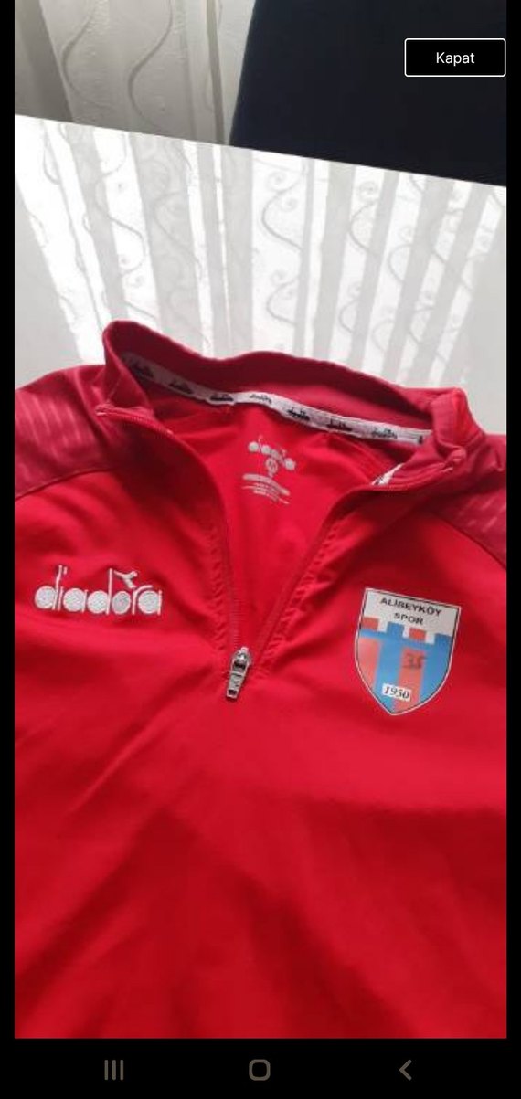 Kırmızı Erkek Uzun Kollu Spor Sweatshirt - Görsel 3