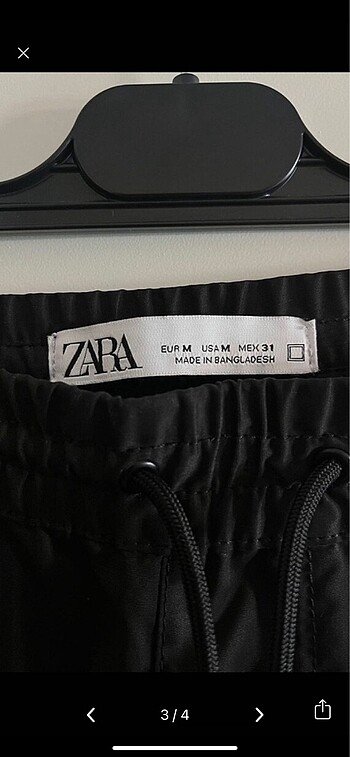 m Beden Zara erkek paraşüt pantolon jogger