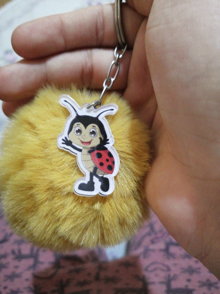 Sarı Püsküllü arılı Anahtarlık - Görsel 2