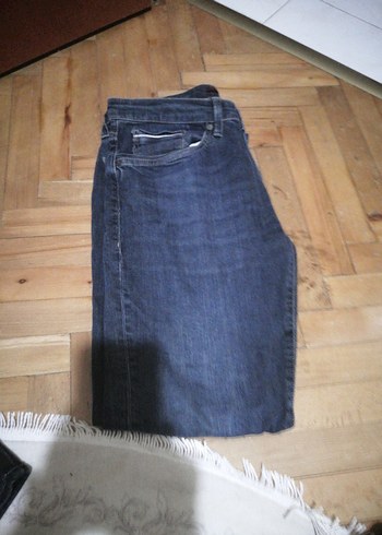 Kadın Mavi Kot Pantolon - Görsel 5