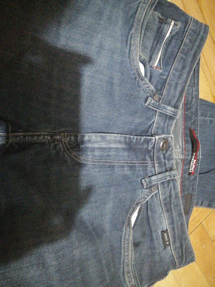 Kadın Mavi Kot Pantolon - Görsel 4