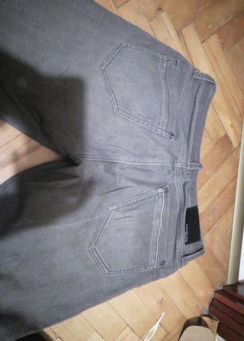 Gri Denim Erkek Pantolon, mavi Slim Straight Leg 30×30 - Görsel 2