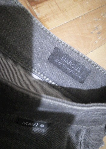 Gri Denim Erkek Pantolon, mavi Slim Straight Leg 30×30 - Görsel 3