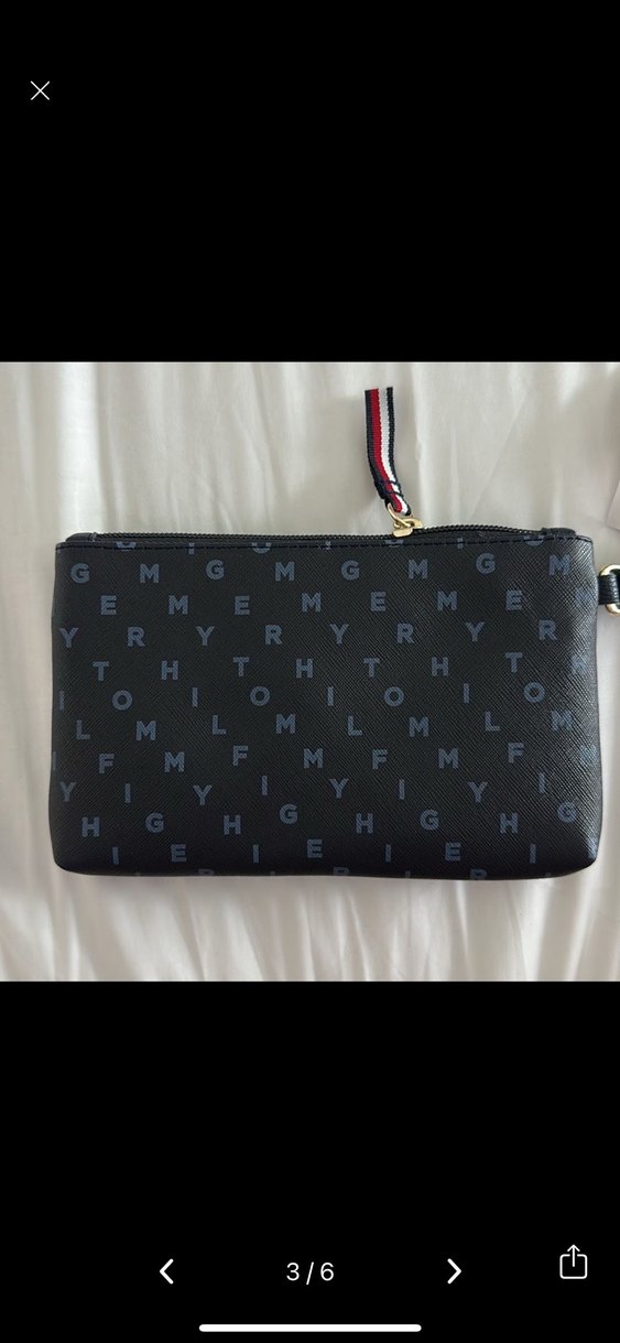 Tommy Hilfiger Siyah Deri Fermuarlı Cüzdan - Görsel 2