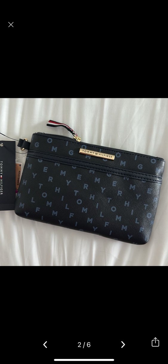 Tommy Hilfiger Siyah Deri Fermuarlı Cüzdan - Görsel 3