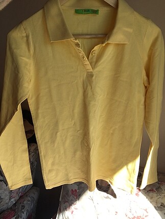 12-13 Yaş Beden sarı Renk Sarı Bluz