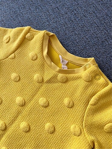 3-6 Ay Beden sarı Renk H&M elbise bebek