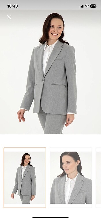 Etiketi kopardım ama kullanılmadı gri slim fit