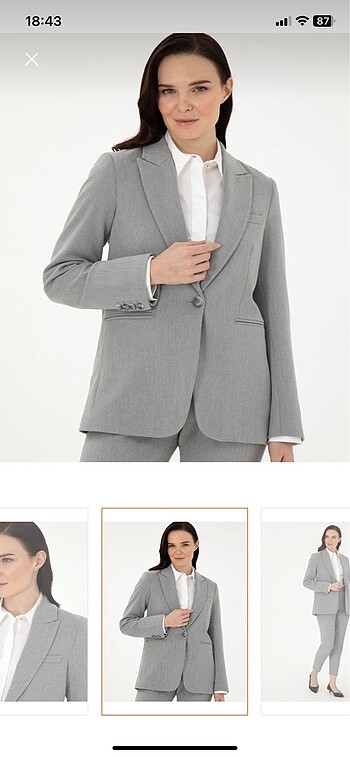 Pierre Cardin Etiketi kopardım ama kullanılmadı gri slim fit