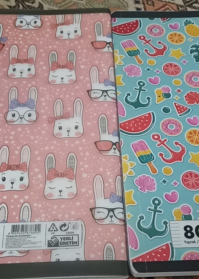 A4 80 yp tel dikişli PP DEFTER ÇİZGİLİ - Görsel 2