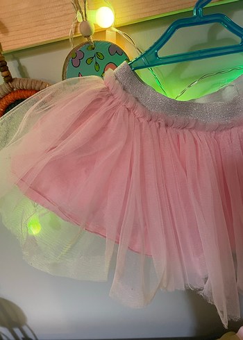 Pembe Fırfırlı Kız Çocuk Etek - Görsel 6