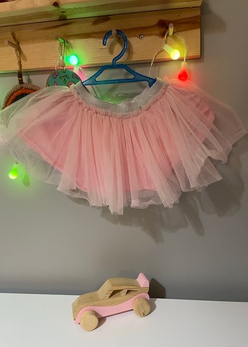 Pembe Fırfırlı Kız Çocuk Etek - Görsel 5