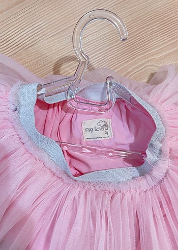 Pembe Fırfırlı Kız Çocuk Etek - Görsel 4