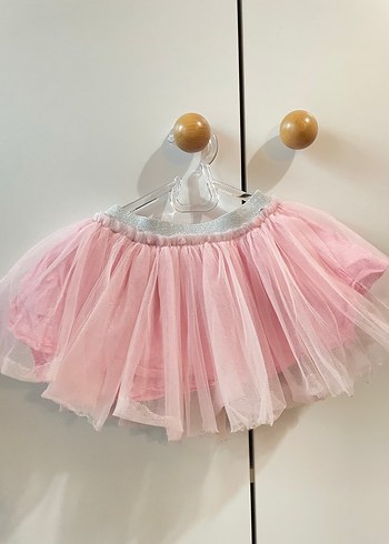 Pembe Fırfırlı Kız Çocuk Etek - Görsel 2