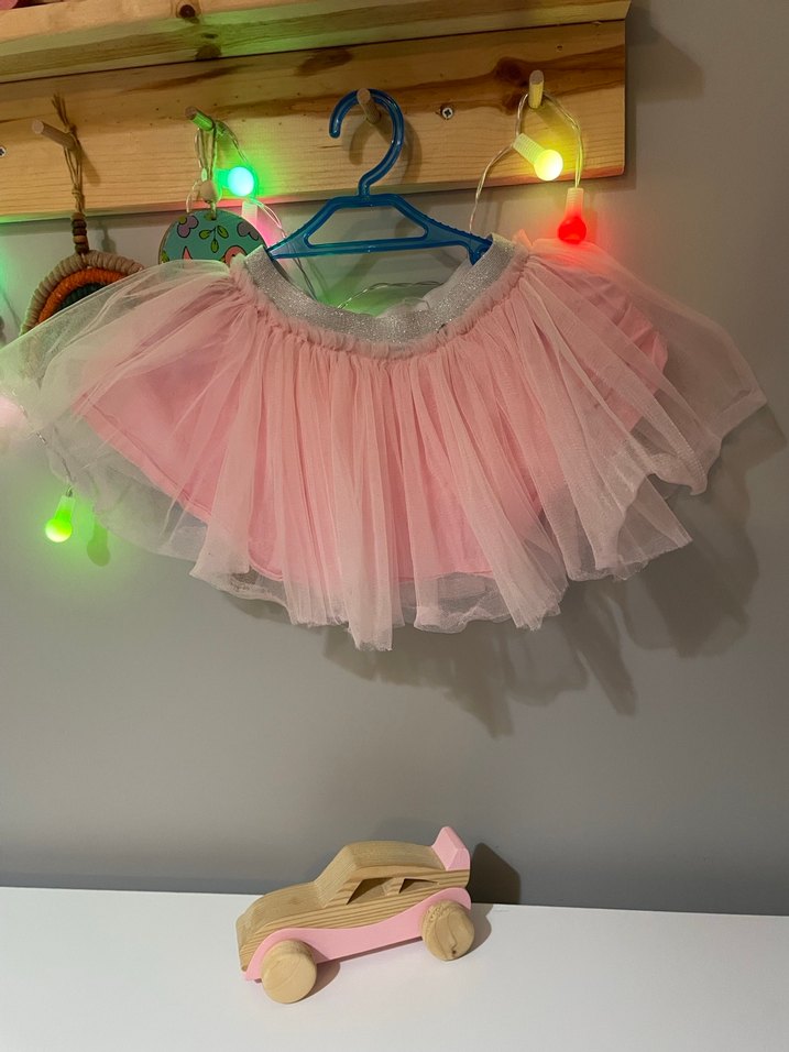 Pembe Fırfırlı Kız Çocuk Etek - Görsel 5