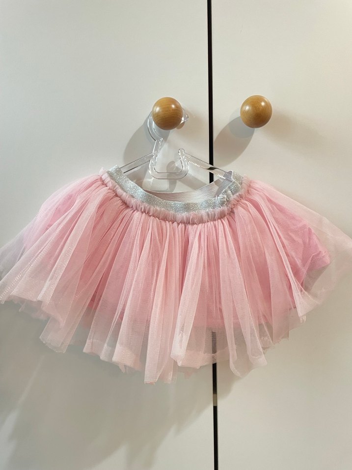 Pembe Fırfırlı Kız Çocuk Etek - Görsel 3