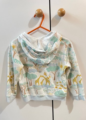 Erkek Çocuk Kapüşonlu Fermuarlı Sweatshirt - Görsel 2