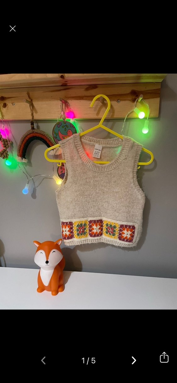 Nakışlı Bohem Kadın Triko Süveter - Görsel 2