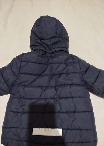 Erkek Çocuk Lacivert Kapüşonlu Mont - Görsel 4