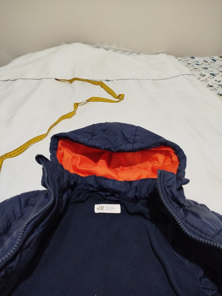 Erkek Çocuk Lacivert Kapüşonlu Mont - Görsel 3