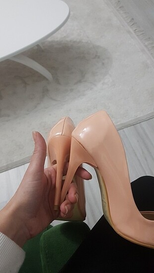 37 Beden ten rengi Renk Pudra stiletto