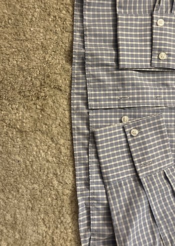 Gri Düğmeli Uzun Kollu Kadın Gömlek - Görsel 3