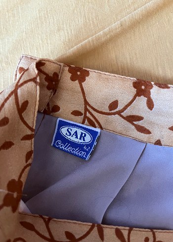 Diğer Vintage sari desenli etek