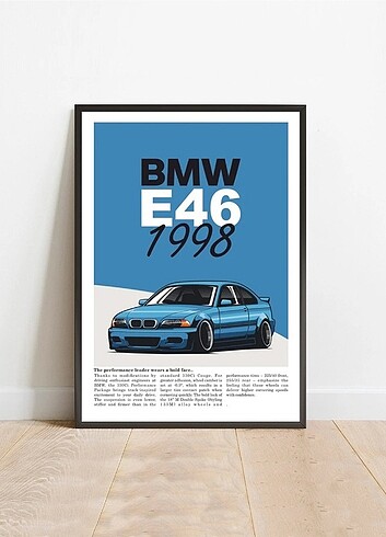 BMW e46 çerçeveli a4 tablo