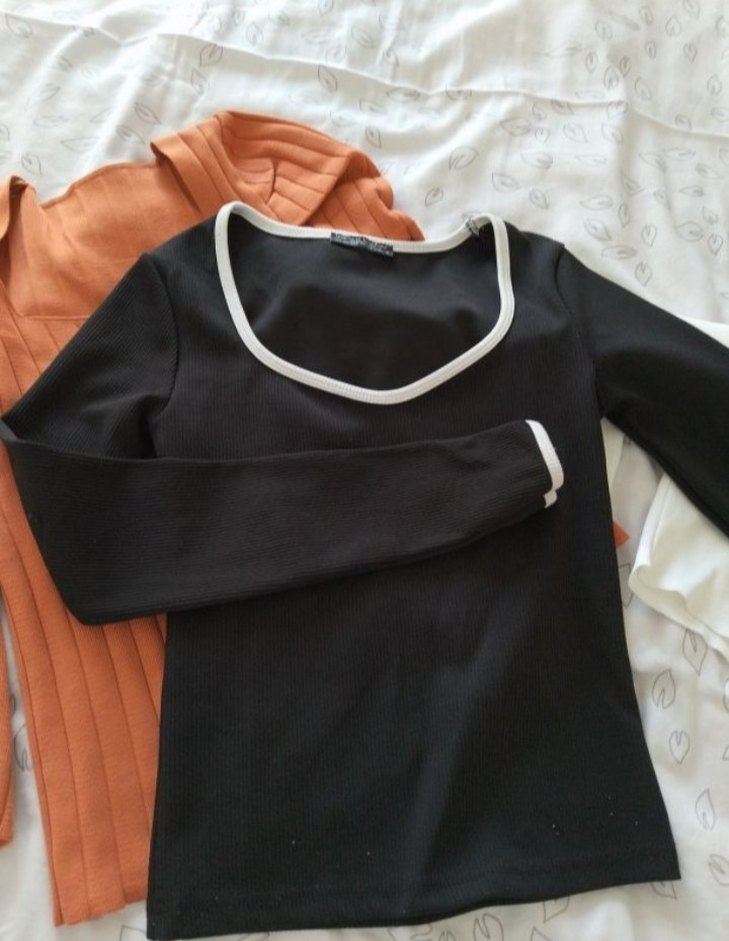 Kahverengi Kadın Fitilli Triko Kazak - Görsel 2