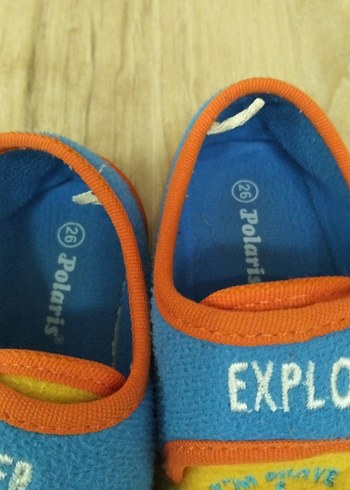 Renkli Erkek Çocuk Ev Terliği Velcro - Görsel 2