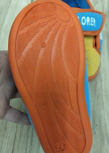 Renkli Erkek Çocuk Ev Terliği Velcro - Görsel 3