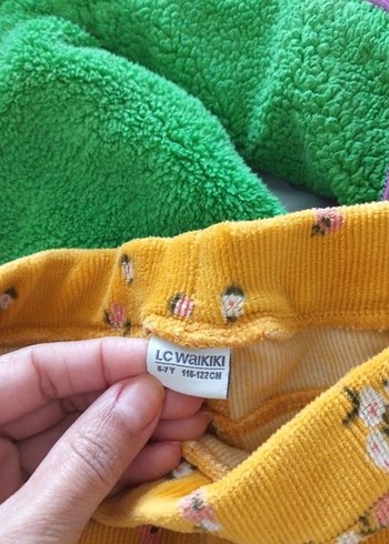 Mor Kapüşonlu Nakışlı Kız Bebek yelek ve tayt - Görsel 3