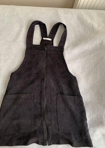 Pull and Bear SiyahSüet Kadın Kısa Salopet
