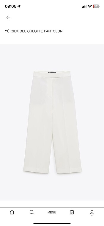 Zara yüksekbel pantolon