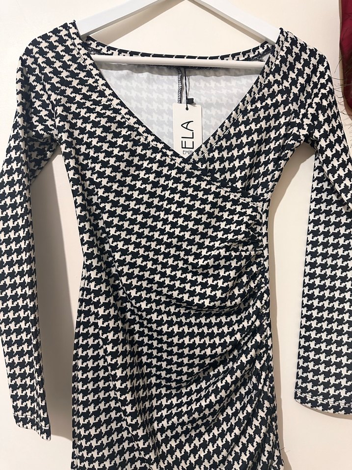 Mini, uzun kollu elbise - Görsel 5