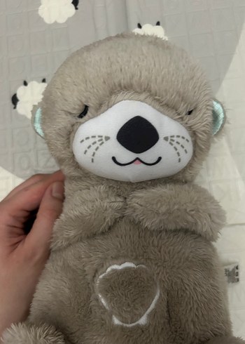 Işıklı Gri Peluş Ayıcık Oyuncak uyku arkadaşı - Görsel 3