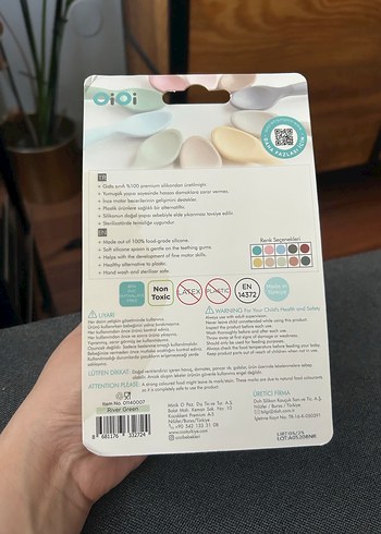 Nam Nam %100 Silikon Çocuk Kaşığı - Haki İOİO - Görsel 2