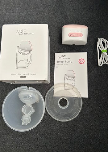 BEBEBAO Pembe Taşınabilir Göğüs Pompası - Görsel 5