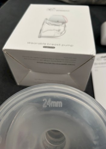 BEBEBAO Pembe Taşınabilir Göğüs Pompası - Görsel 4