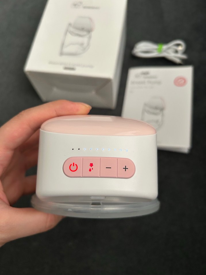 BEBEBAO Pembe Taşınabilir Göğüs Pompası - Görsel 3