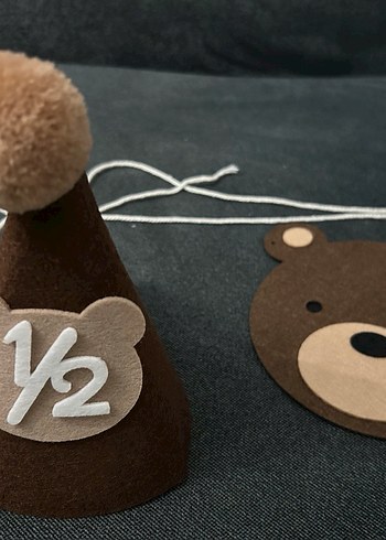 1/2 yaş Ayı Temalı Parti Süsü - Görsel 2