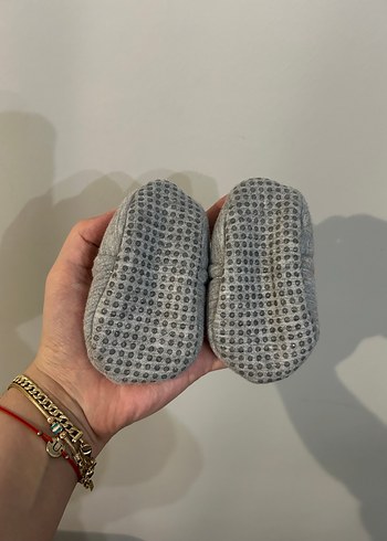 Gri erkek bebek patik 0-3 ay - Görsel 2