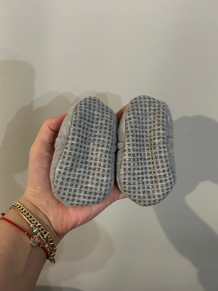 Gri erkek bebek patik 0-3 ay - Görsel 2