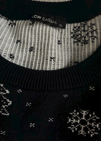 Yılbaşı desen Triko Kazak - Görsel 3