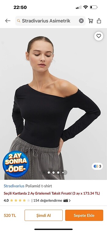 stradivarius asimetrik top