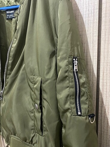 l Beden haki Renk Pull and bear bomber ceket