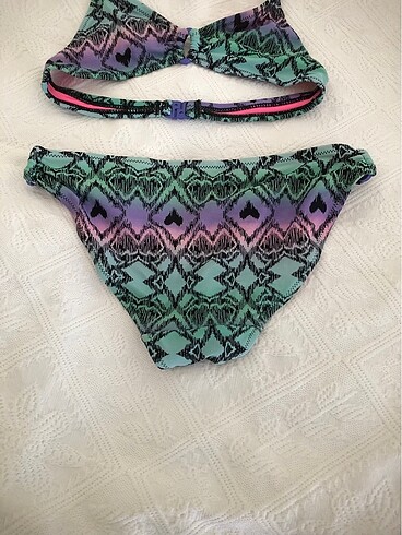 34 Beden çeşitli Renk Kız çocuk bikini takımı